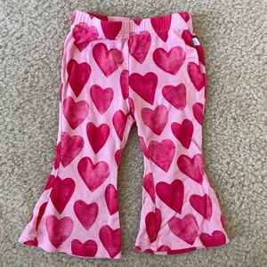 Posh Peanut Heart Bell Bottom Pants 3-6 month Girl